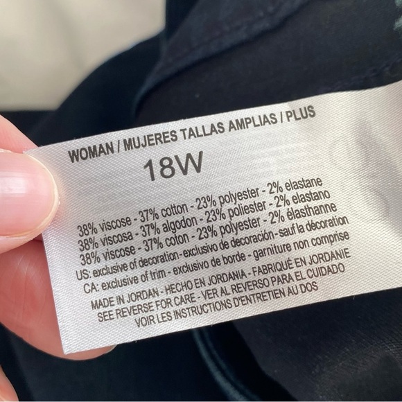 Sanctuary High Rise Demi Boot Flare Jeans in Nighthawk Size 18W - Picture 10 of 11